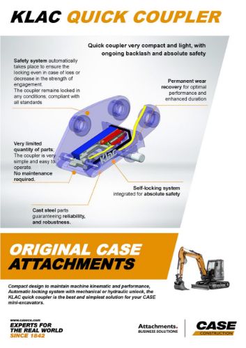 Picture of Klack quick coupler + buckets