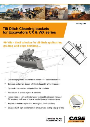 Picture of 90° Tilt ditch cleaning buckets