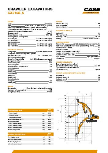 Picture of Spec Sheet - CX210E-S