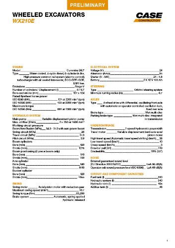 Picture of Spec sheet WX210E